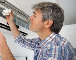 Fixing a boiler in Cupar, Scotland