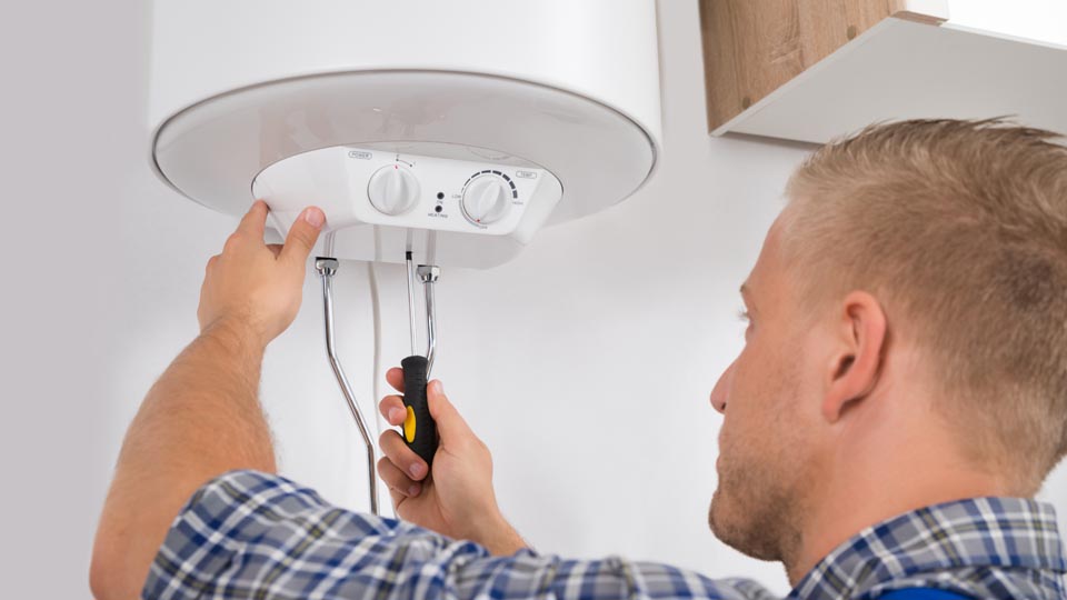 Repairing a boiler in Dunfermline