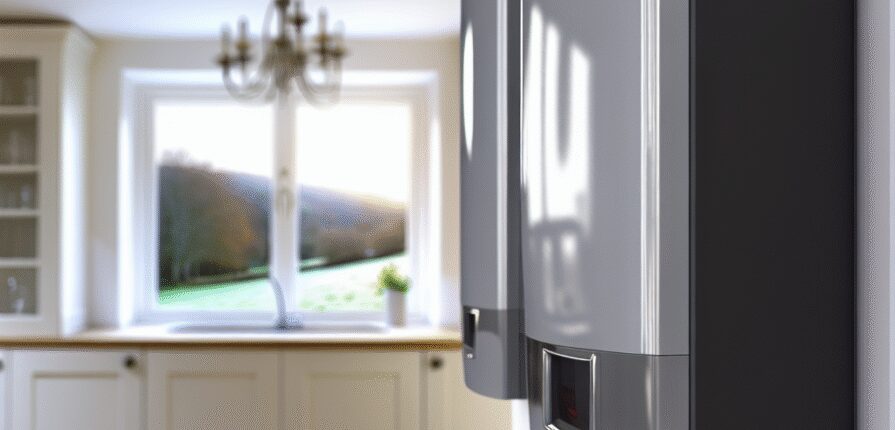 Modern boiler unit installed in a Upper Largo kitchen