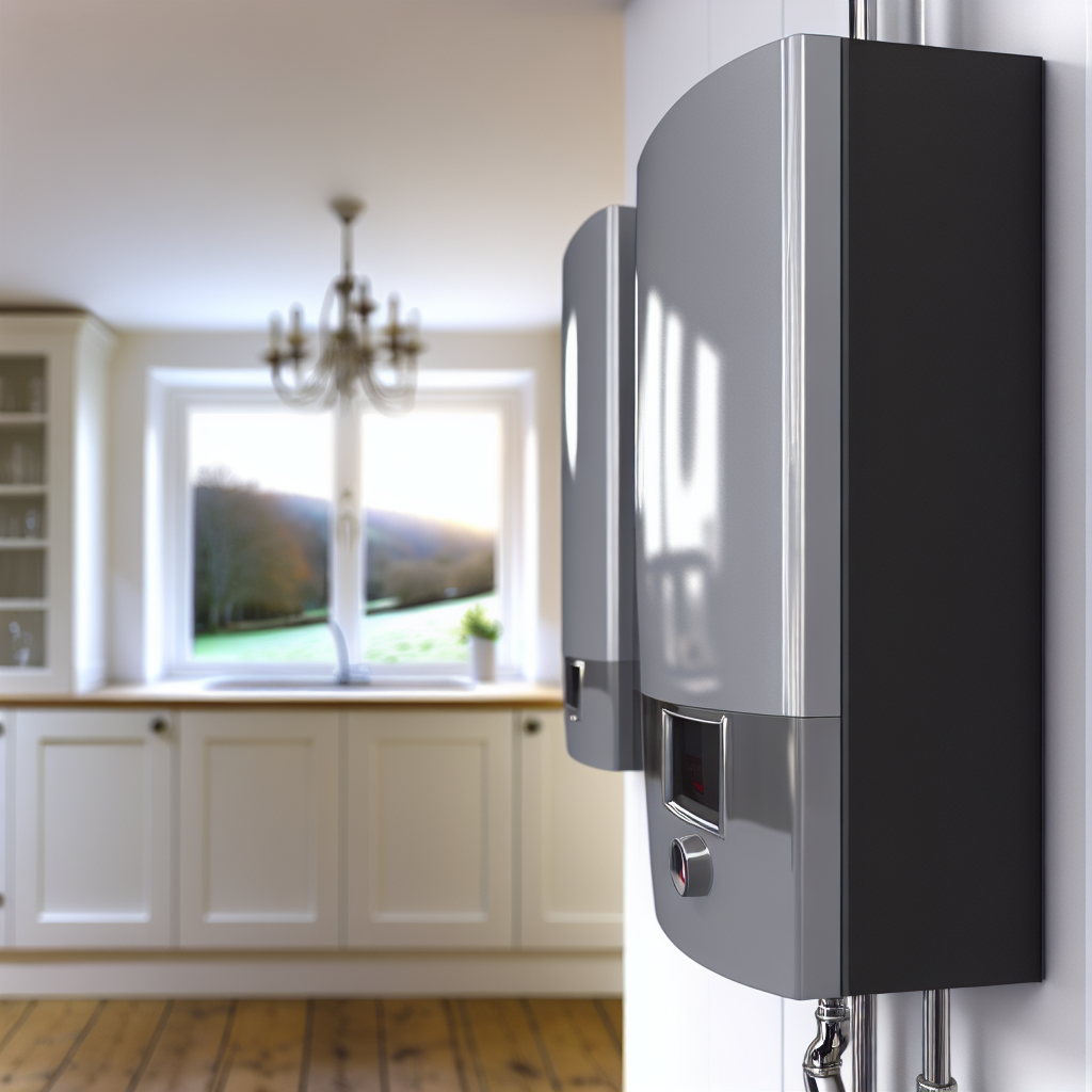 Modern boiler unit installed in a Upper Largo kitchen