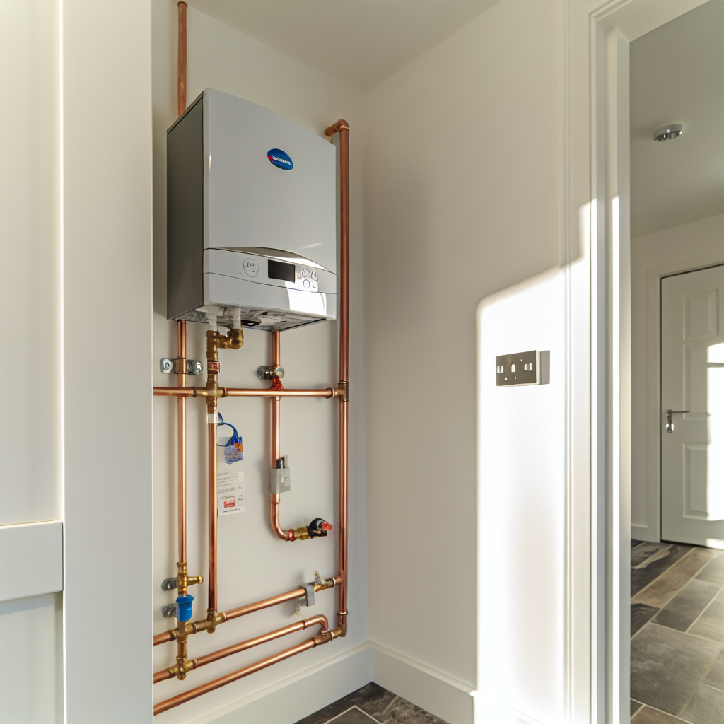 Modern boiler installed in a Kilmarnock home