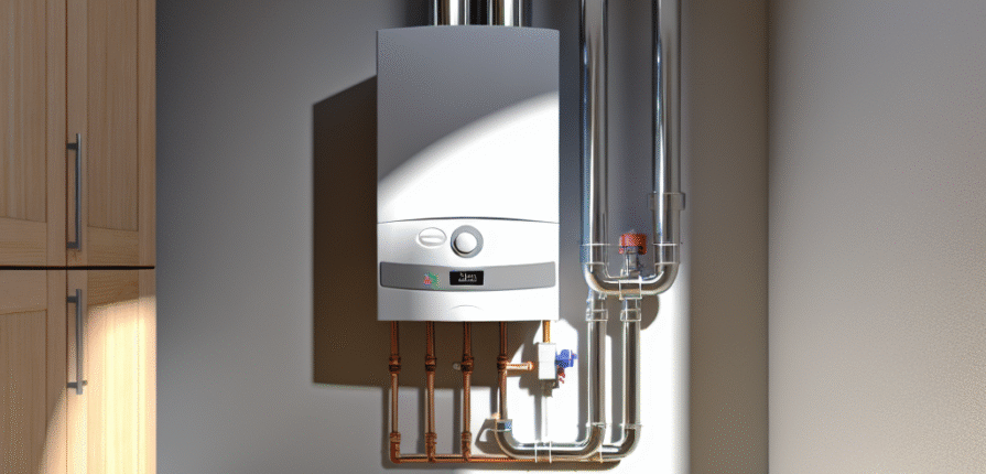 Boiler installed in a Motherwell utility room