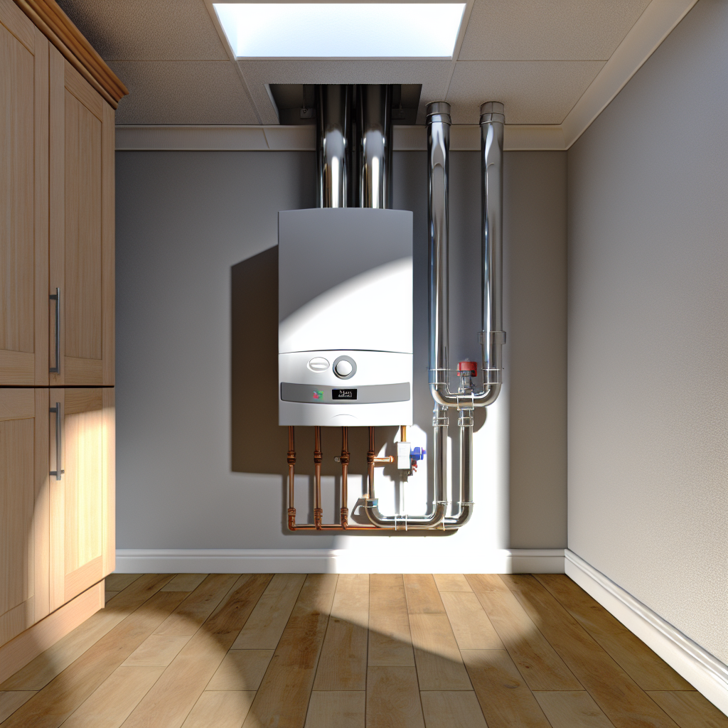 Boiler installed in a Motherwell utility room