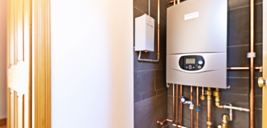 New boiler installed in a Paisley home closet