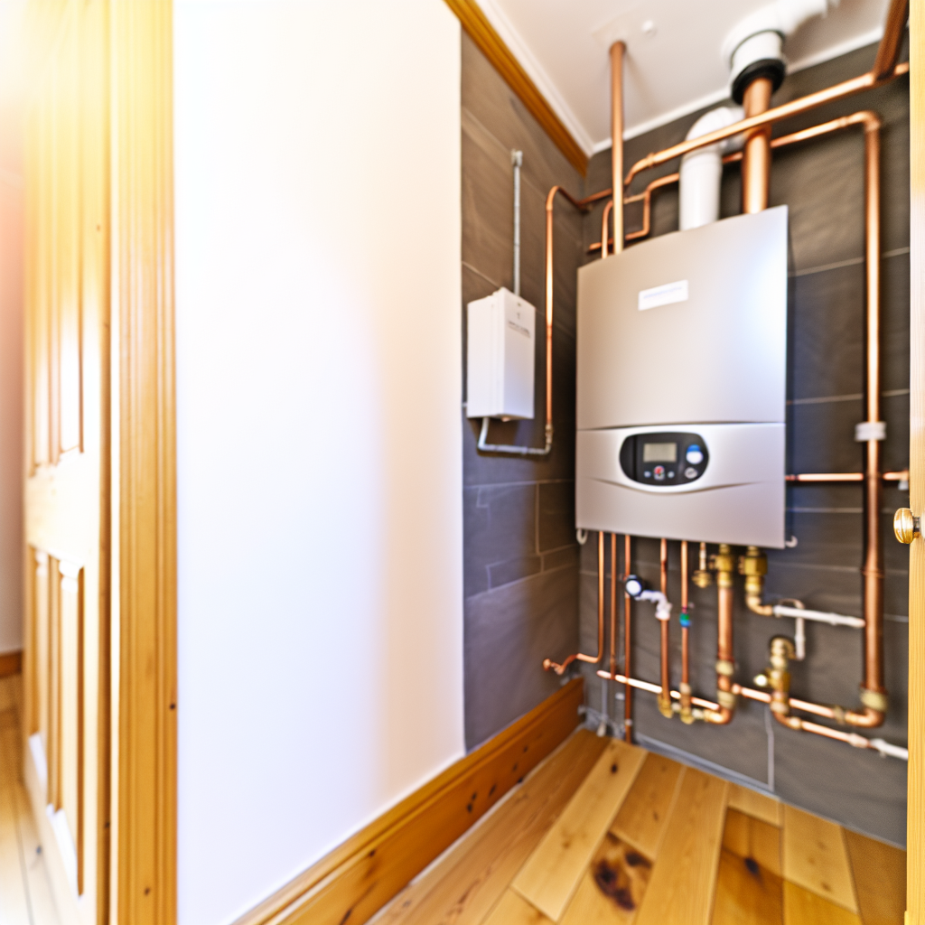 New boiler installed in a Paisley home closet