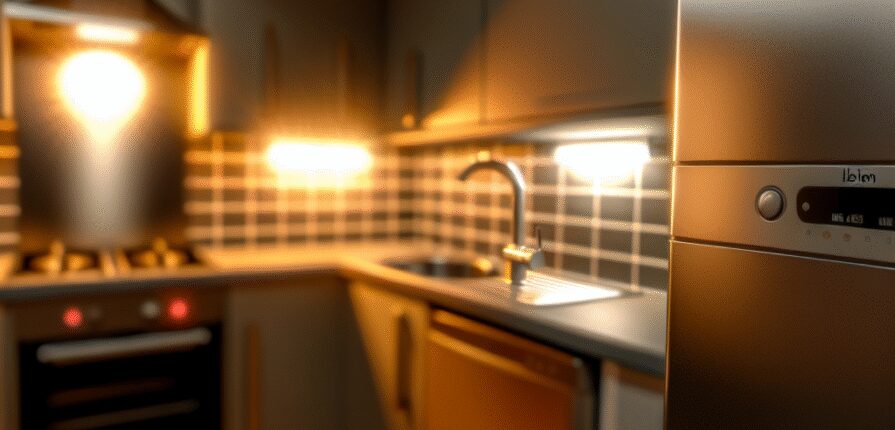 Modern boiler installed in a Leven flat by MPH Boilers