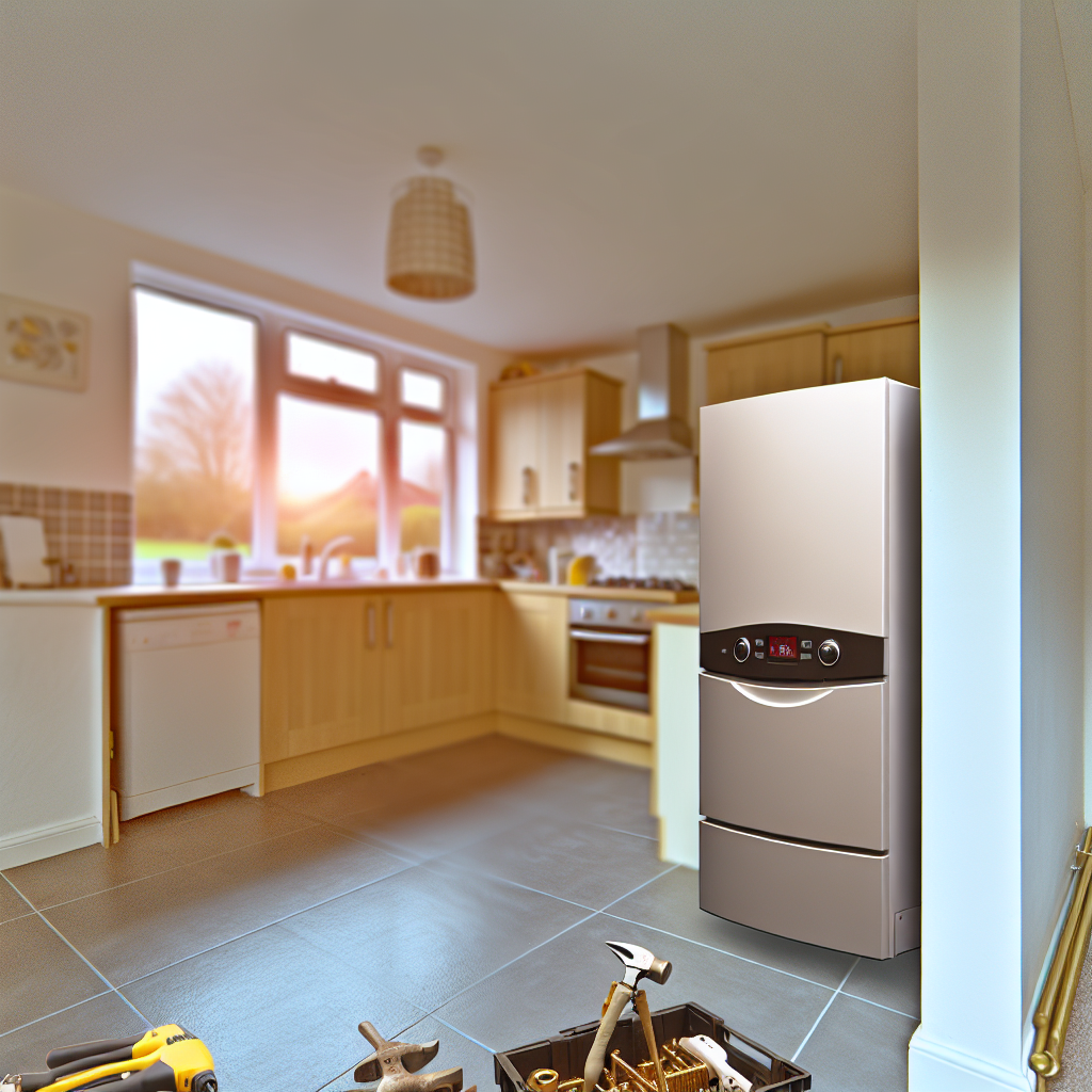 Installation of a new boiler in a Dalgety Bay home