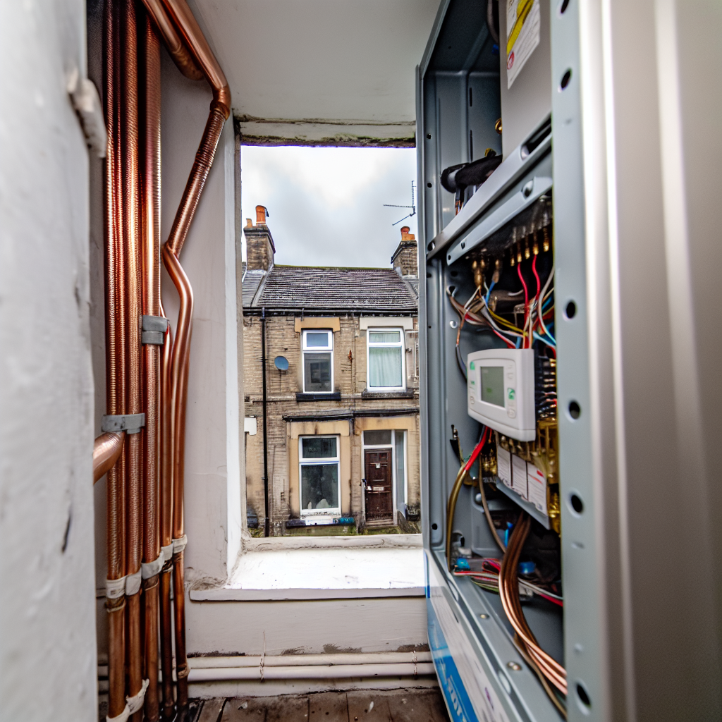 Boiler installation in a Methil terraced home