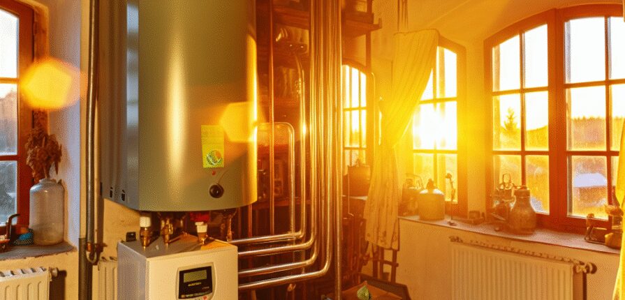 Professional heating system installation in Wellwood home