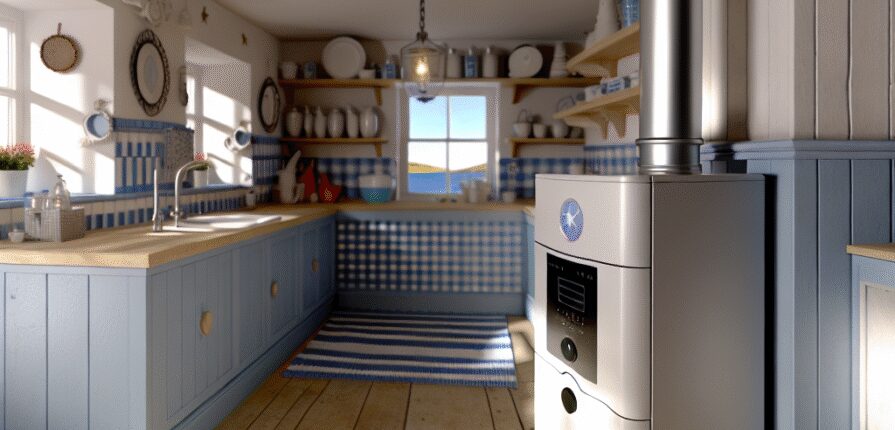 boiler in Burntisland coastal kitchen