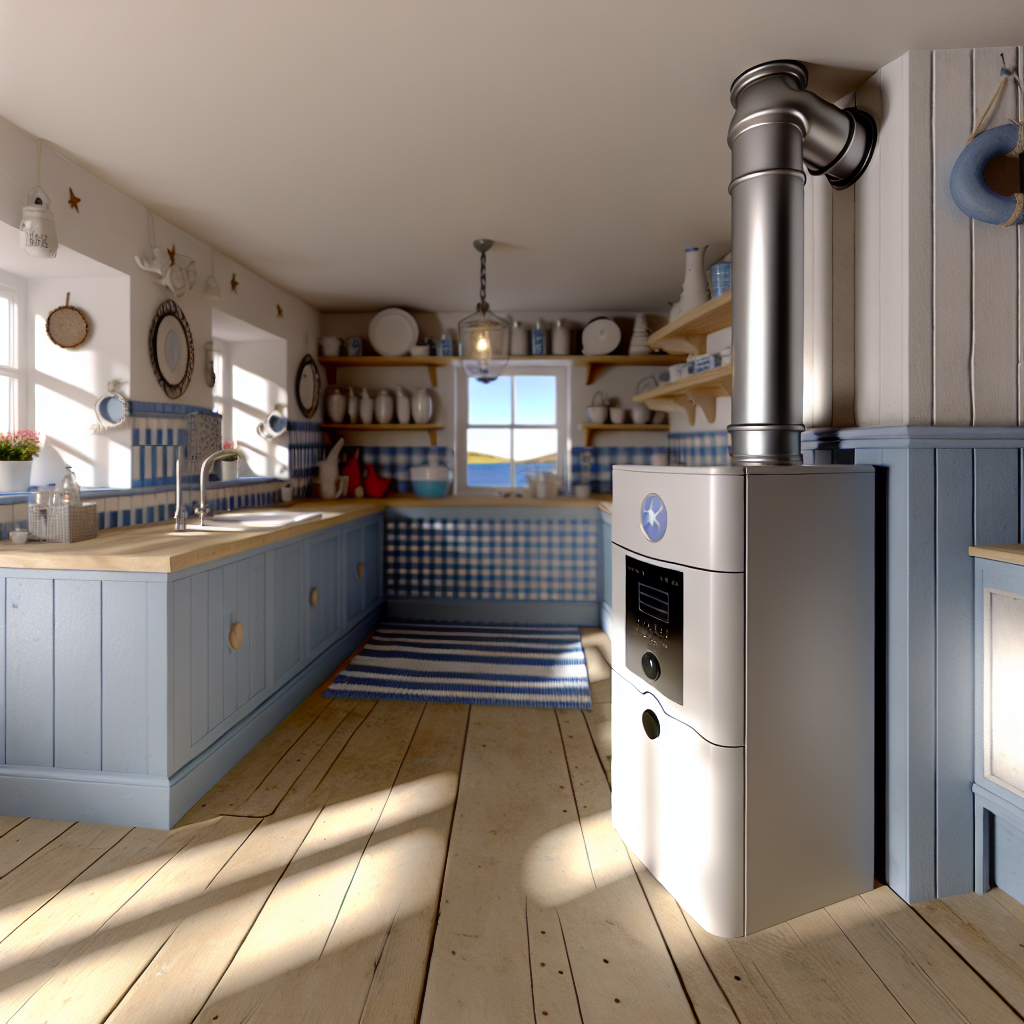 boiler in Burntisland coastal kitchen